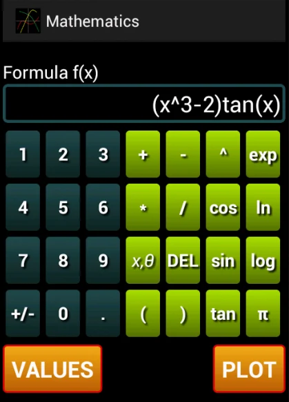 Mathematics Graph Calculator screenshot