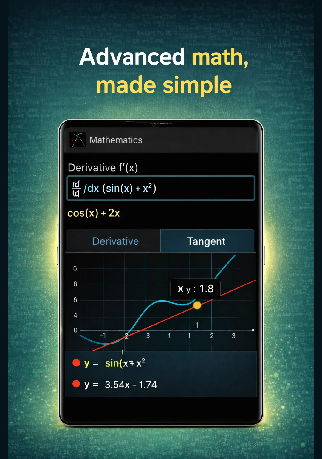 Mathematics Graph Calculator screenshot